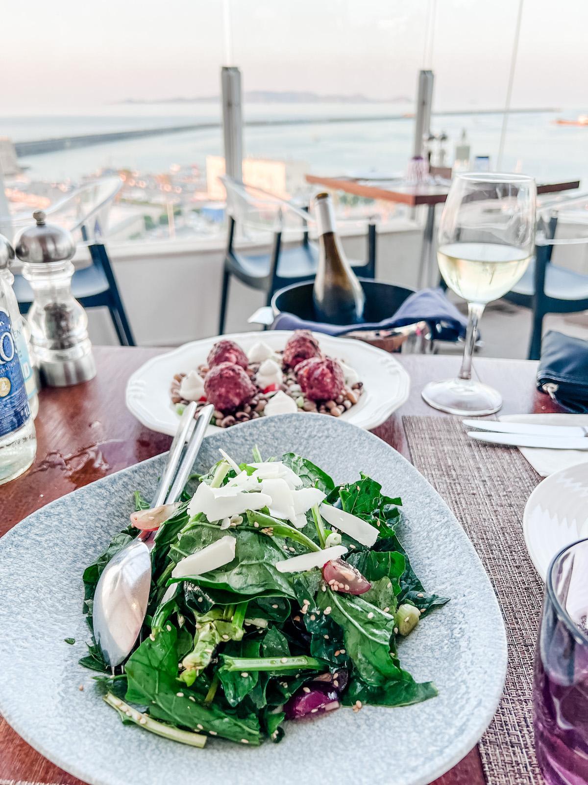 Lato Boutique restaurant food with view