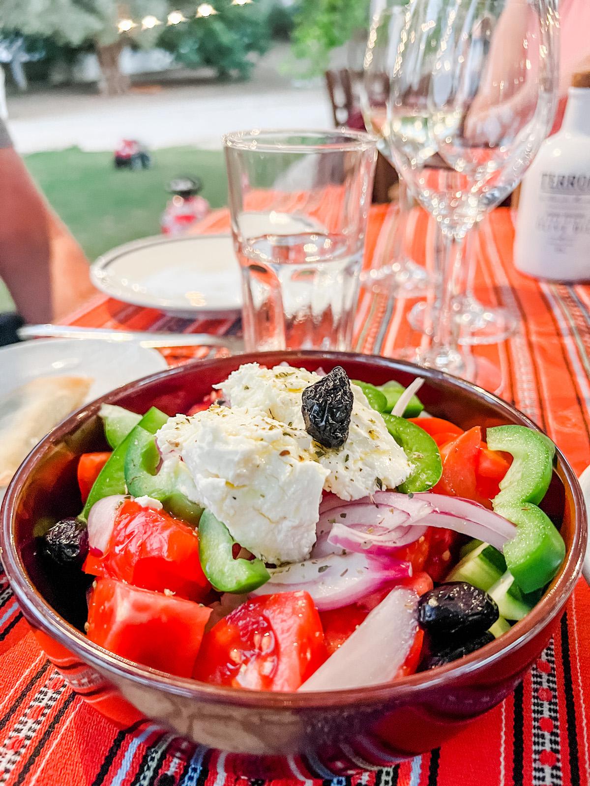 Manousakis Winery Cretan salad