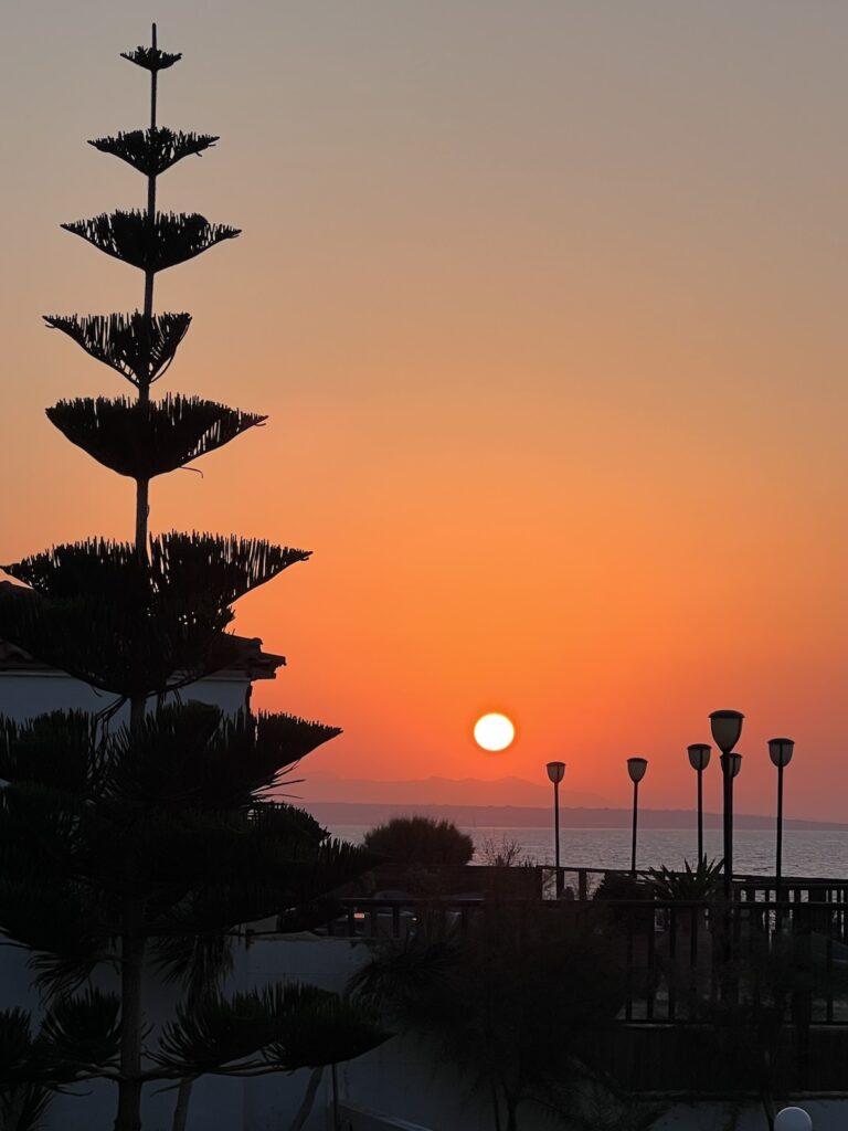 Maritimo Beach Hotel sunset