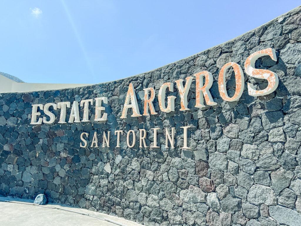 Estate Argyros entrance