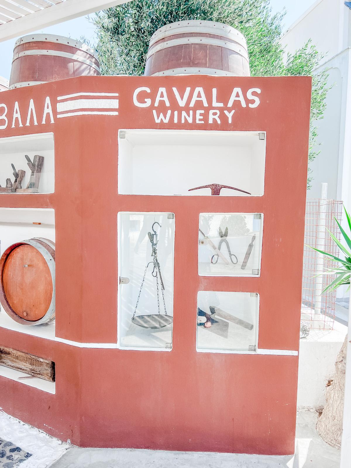 Gavalas Winery entrance