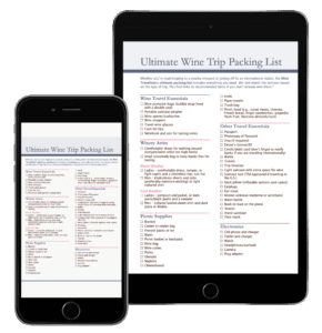 Travel packing list on ipad and iphone