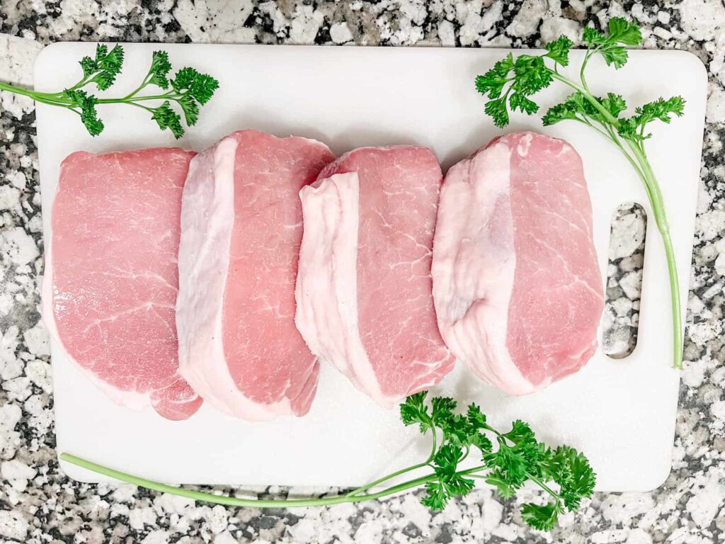 Boneless pork chops