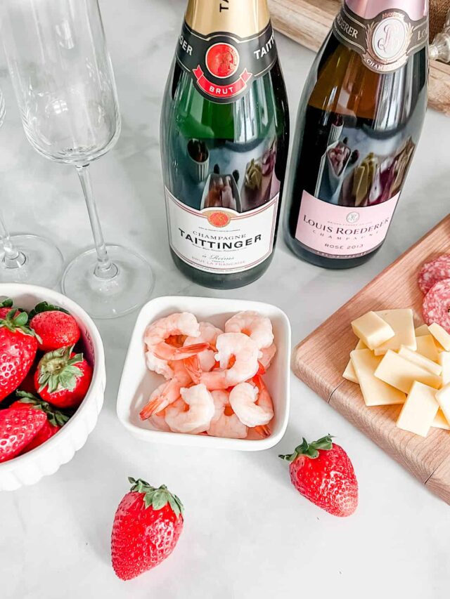 Two bottles of Champagne and food pairings