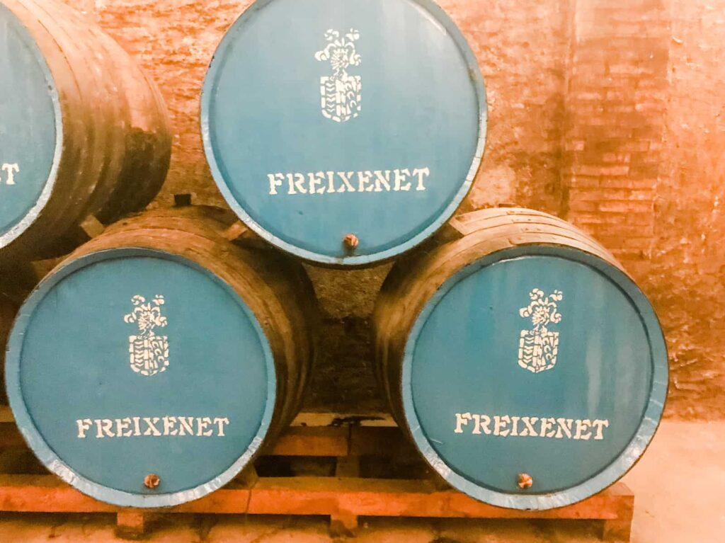 Freixenet wine barrels