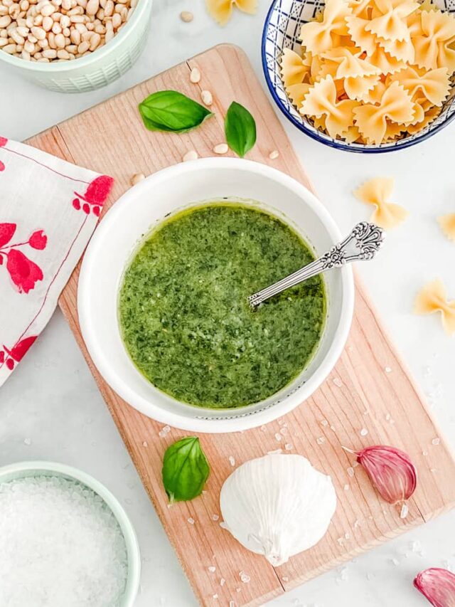 Pesto wine pairing feature