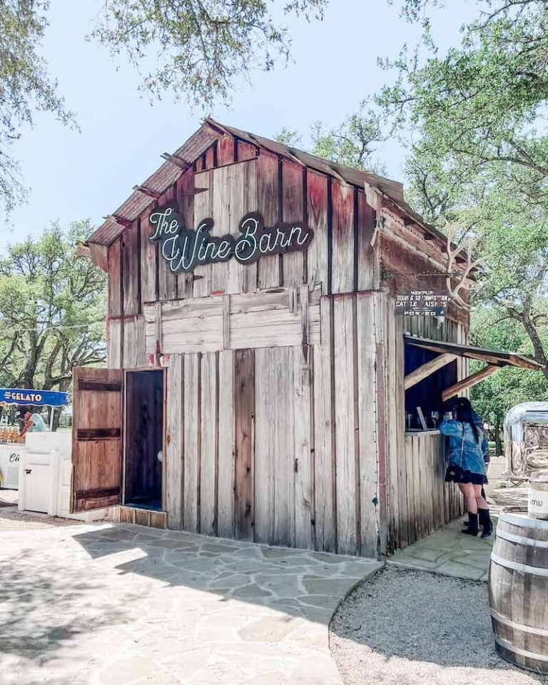 Signor Vineyards wine barn, one of the best wineries in Fredericksburg TX